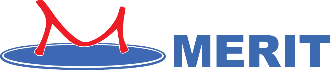 merit M logo with Merit text